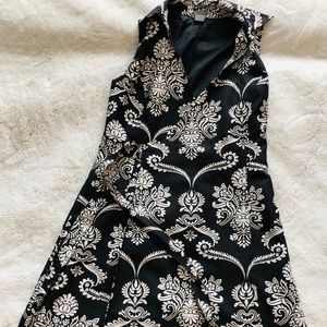 black and white Wrap dress